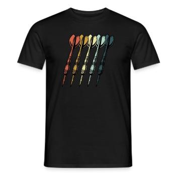 Équipe de fléchettes Association de fléchettes - T-shirt homme - noir - Devant - AI Model Male 178 light (178cm)