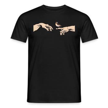 Whinchat Bird of the Year Whinchat - Men's T-Shirt - black - Front - AI Model Male 178 light (178cm)