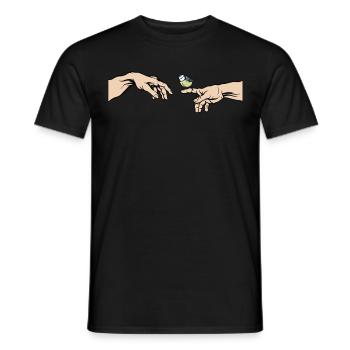 Blue Tit Bird Of The Year Blue Tit - Men's T-Shirt - black - Front - AI Model Male 178 light (178cm)