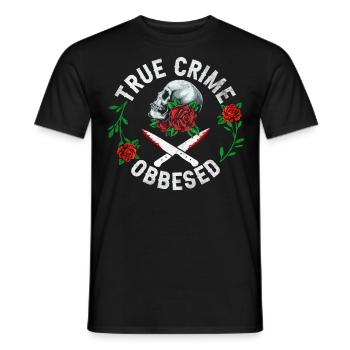 Obsédé par le vrai crime - T-shirt homme - noir - Devant - AI Model Male 178 light (178cm)