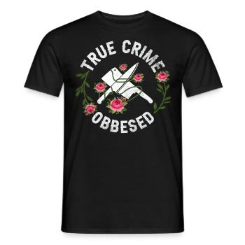 True Crime obsédé - T-shirt homme - noir - Devant - AI Model Male 178 light (178cm)