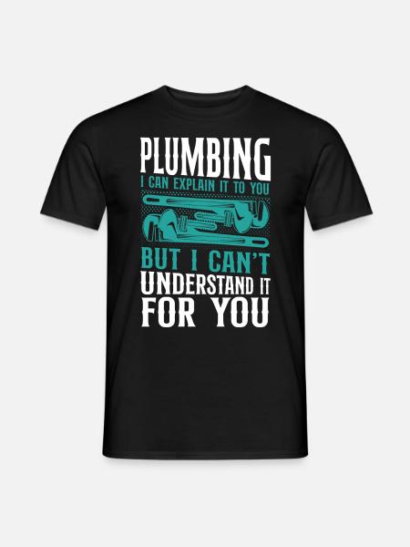 Plumbing Plumber Vintage Plumbing - Mænd T-shirt - sort