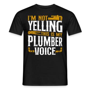 Plombier de plomberie vintage je ne suis pas - T-shirt homme - noir - Devant - AI Model Male 178 light (178cm)