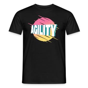 Agility Dog Sport Dog Sports Dog Training - T-shirt homme - noir - Devant - AI Model Male 178 light (178cm)
