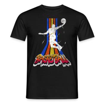 Basketteur Basketteur Dunking Vintage Retro - T-shirt homme - noir - Devant - AI Model Male 178 light (178cm)
