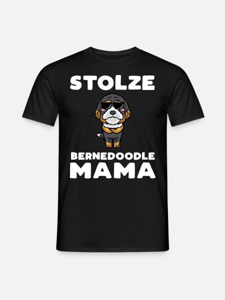 Bernedoodle Mama - Männer T-Shirt - Schwarz