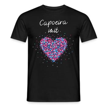 Capoeira mit Herz Kampfsport Kampfkunst Kampfkurs - Männer T-Shirt - Schwarz - Vorne - AI Model Male 178 light (178cm)