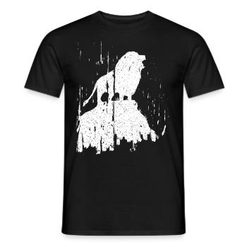 Jesus Lion Judah Faith Christian God Worship - Men's T-Shirt - black - Front - AI Model Male 178 light (178cm)