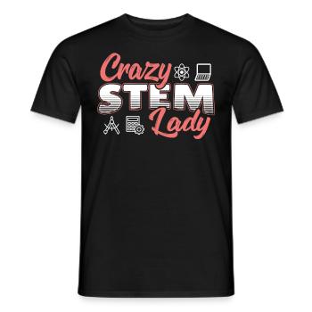 Steministin Wissenschaft Technologie Mathematik - Männer T-Shirt - Schwarz - Vorne - AI Model Male 178 light (178cm)