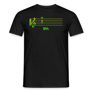 Shut up I need a break notes - Men's T-Shirt - black - Front - AI Model Male 178 light (178cm)