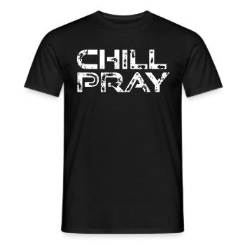 Prayer Christ Jesus Christ God Bible Religion - Men's T-Shirt - black - Front - AI Model Male 178 light (178cm)