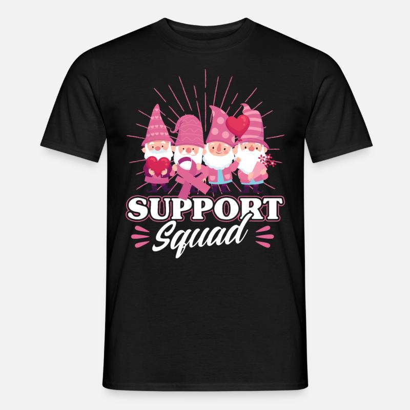 Gnome Support Suqad - Männer T-Shirt - Schwarz