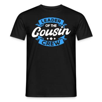 Leader Of The Cousin Crew - Men's T-Shirt - black - Front - AI Model Male 178 light (178cm)