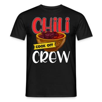 Chili Cook Off Crew - Men's T-Shirt - black - Front - AI Model Male 178 light (178cm)