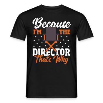 Filmemacher Regie Hollywood Produzent Filmstar Fil - Männer T-Shirt - Schwarz - Vorne - AI Model Male 178 light (178cm)