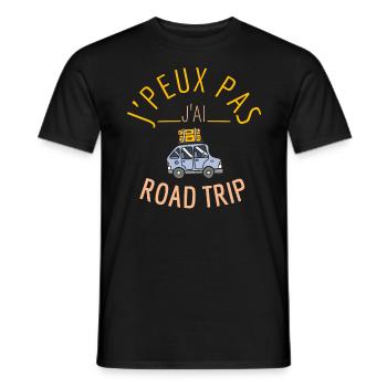 J Peux pas j ai Road - T-shirt homme - noir - Devant - AI Model Male 178 light (178cm)