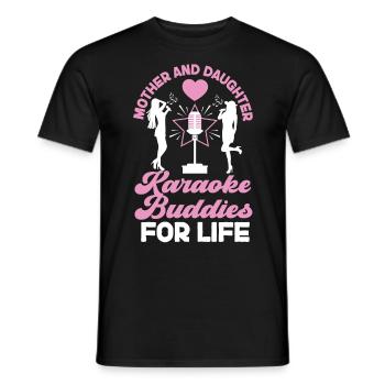 Chanteur de karaoké Maman Mère Et - T-shirt homme - noir - Devant - AI Model Male 178 light (178cm)