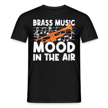 Stimmung in der Luft Blasmusik Orchester Trompete - Männer T-Shirt - Schwarz - Vorne - AI Model Male 178 light (178cm)
