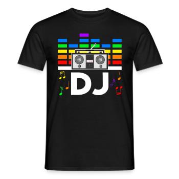 Rave Festival Techno Disco DJ Festival - T-shirt homme - noir - Devant - AI Model Male 178 light (178cm)