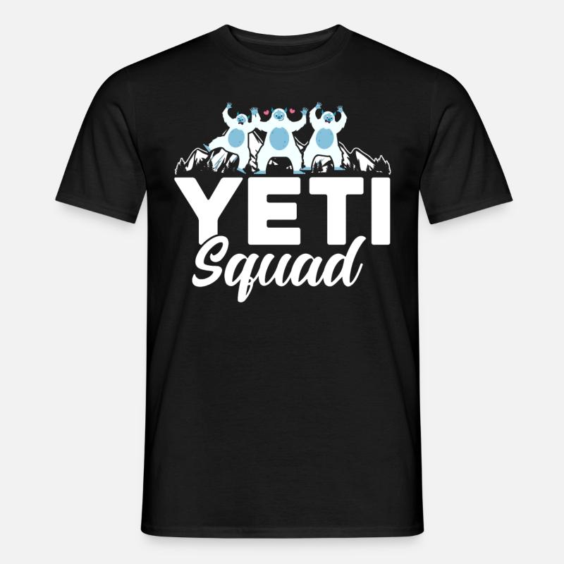 Yeti Squad - Männer T-Shirt - Schwarz