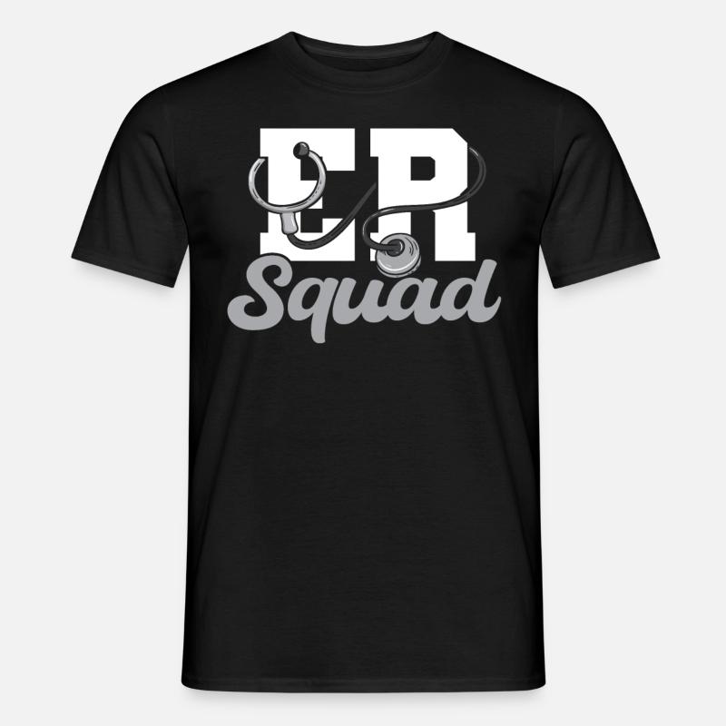 Her Squad Emergency Squad - Männer T-Shirt - Schwarz