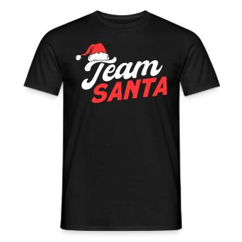 Team Santa - Männer T-Shirt - Schwarz - Vorne - AI Model Male 178 light (178cm)