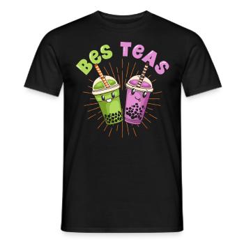 Bes Teas - Men's T-Shirt - black - Front - AI Model Male 178 light (178cm)