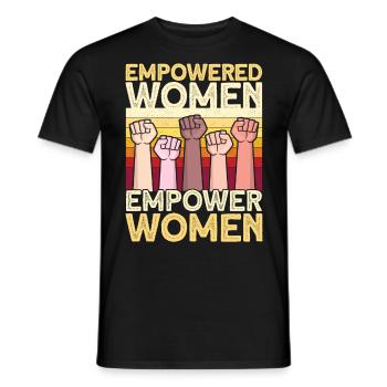 Empowered Women Empower Women - Männer T-Shirt - Schwarz - Vorne - AI Model Male 178 light (178cm)