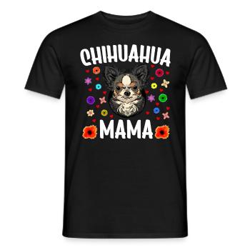 Chihuahua Mama Chihuahua chien - T-shirt homme - noir - Devant - AI Model Male 178 light (178cm)
