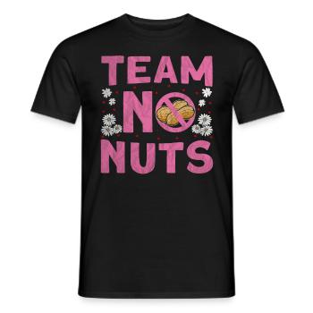 team no nuts Baby ankündigung mädchen - Männer T-Shirt - Schwarz - Vorne - AI Model Male 178 light (178cm)