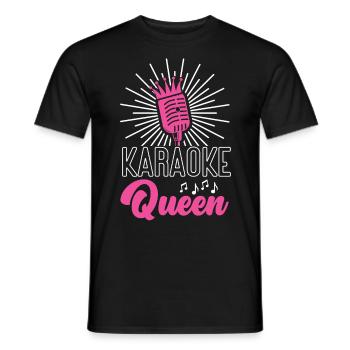 Karaoke Singer 80s Retro Karaoke - Männer T-Shirt - Schwarz - Vorne - AI Model Male 178 light (178cm)