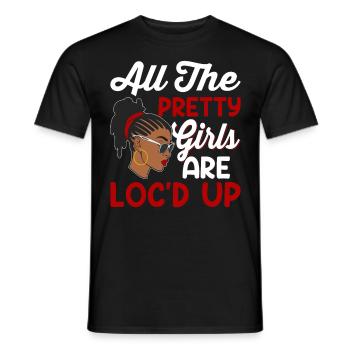 LOCD Cultures African Black Pride History - Men's T-Shirt - black - Front - AI Model Male 178 light (178cm)