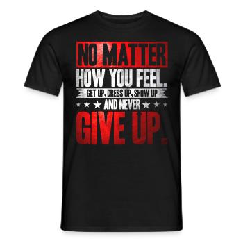 Motivation - Men's T-Shirt - black - Front - AI Model Male 178 light (178cm)