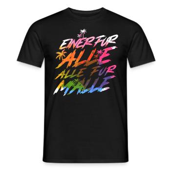Mallorca Urlaub - Männer T-Shirt - Schwarz - Vorne - AI Model Male 178 light (178cm)