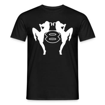Martial Arts Fighter Martial Arts - Men's T-Shirt - black - Front - AI Model Male 178 light (178cm)