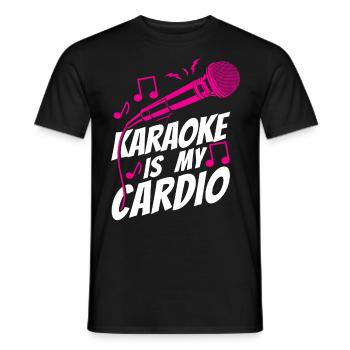 Karaoke Singer Karaoke Is My - Men's T-Shirt - black - Front - AI Model Male 178 light (178cm)