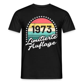 Limitierte 1973 50. Geburtstag 50 Jahre Herren - Männer T-Shirt - Schwarz - Vorne - AI Model Male 178 light (178cm)