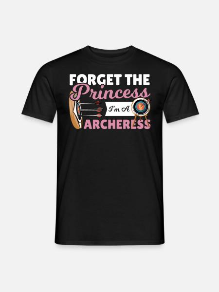 Bogenschützin Bogenschießen Bogenschütze - Männer T-Shirt - Schwarz