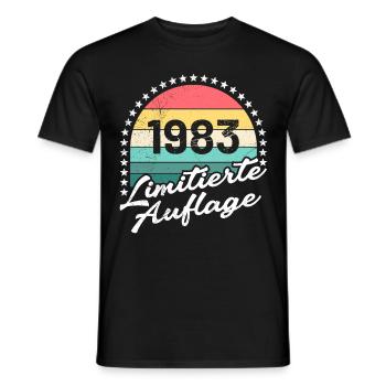 40 Jahre limitierte Auflage 40. Geburtstag - Männer T-Shirt - Schwarz - Vorne - AI Model Male 178 light (178cm)