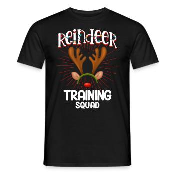 Escouade d’entraînement des rennes - T-shirt homme - noir - Devant - AI Model Male 178 light (178cm)