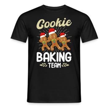 Équipe de cuisson de biscuits - T-shirt homme - noir - Devant - AI Model Male 178 light (178cm)