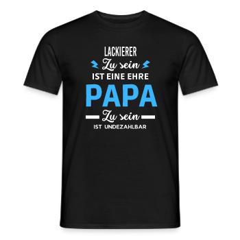Zu sein eine ehre Papa ist undezahlbar Lackierer - Männer T-Shirt - Schwarz - Vorne - AI Model Male 178 light (178cm)