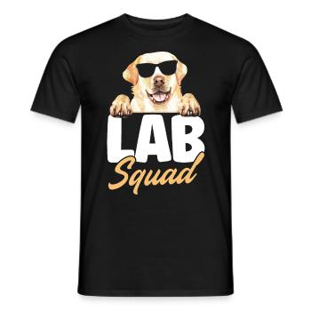 Lab Squad Labrador - Männer T-Shirt - Schwarz - Vorne - AI Model Male 178 light (178cm)