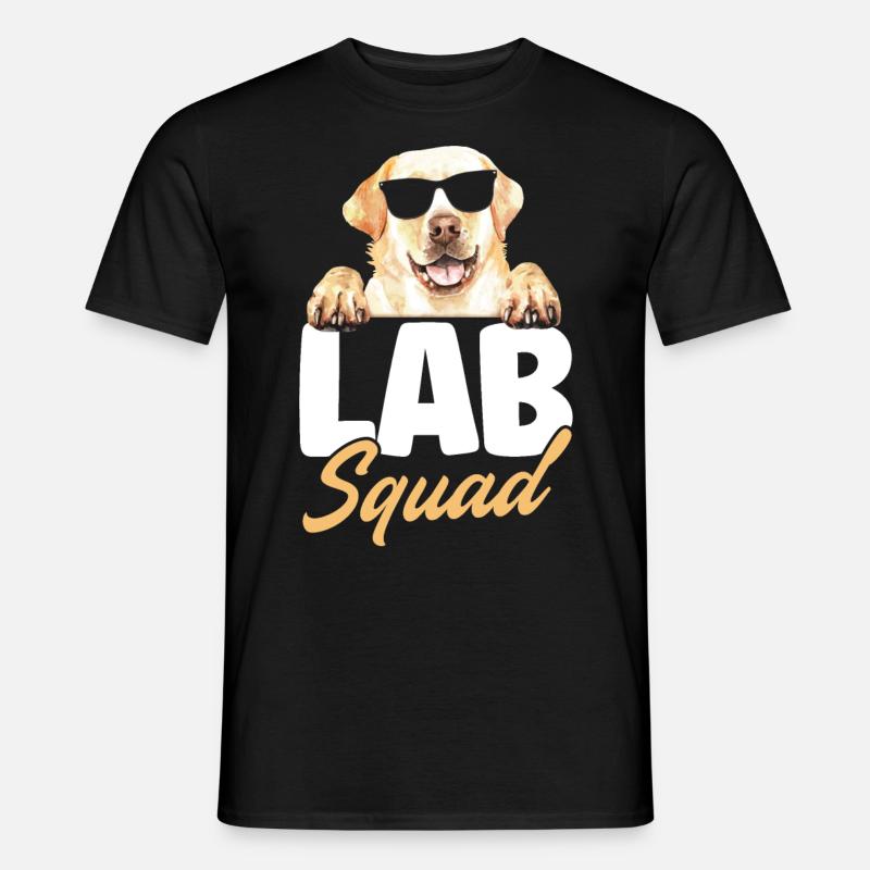 Lab Squad Labrador - Männer T-Shirt - Schwarz