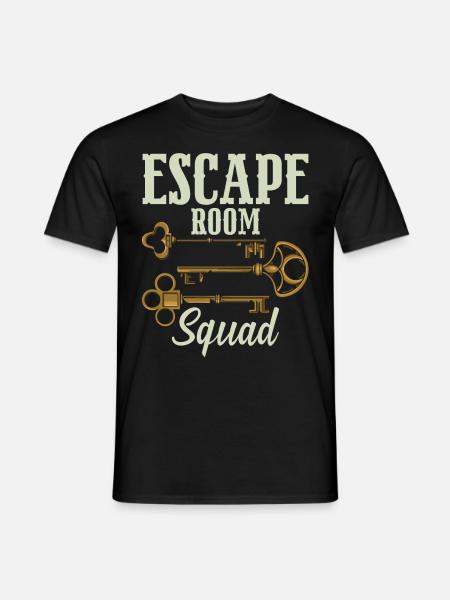 Escape Room Squad - Men's T-Shirt - black
