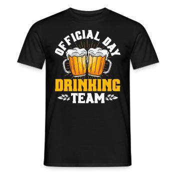 Official Day Drinking Team - Men's T-Shirt - black - Front - AI Model Male 178 light (178cm)