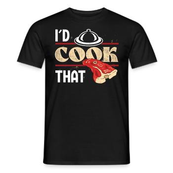 Koch Id Cook That Kochen Chefkoch Köche Essen - Männer T-Shirt - Schwarz - Vorne - AI Model Male 178 light (178cm)
