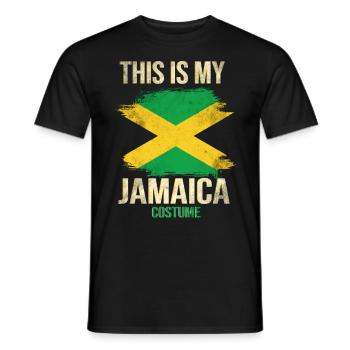 Costume Jamaïque Jamaïque - T-shirt homme - noir - Devant - AI Model Male 178 light (178cm)