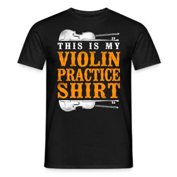 Violon violoniste vintage c’est - T-shirt homme - noir - Devant - AI Model Male 178 light (178cm)