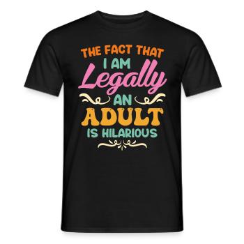 Birthday Girl 18 Years - Men's T-Shirt - black - Front - AI Model Male 178 light (178cm)